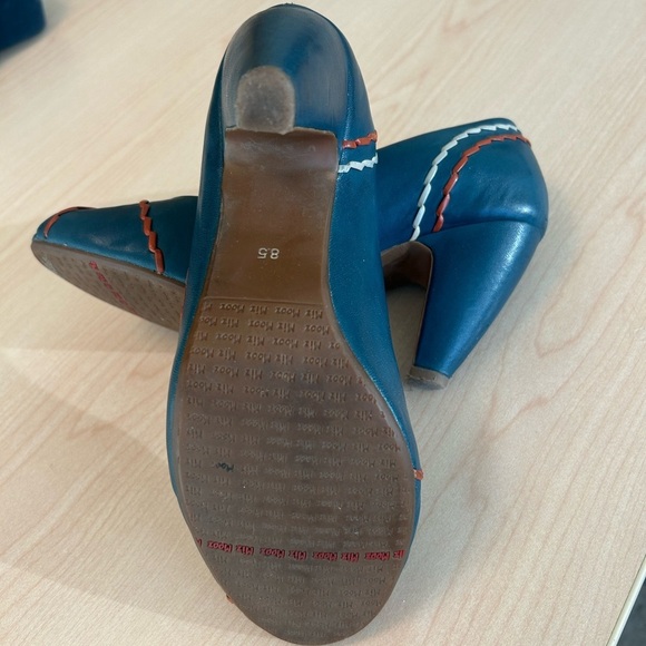 Miz Mooz teal and orange pumps 8.5 great used condition - Picture 6 of 15